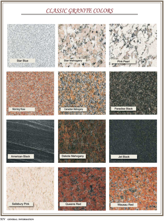 Granite - Star Classic Color Options