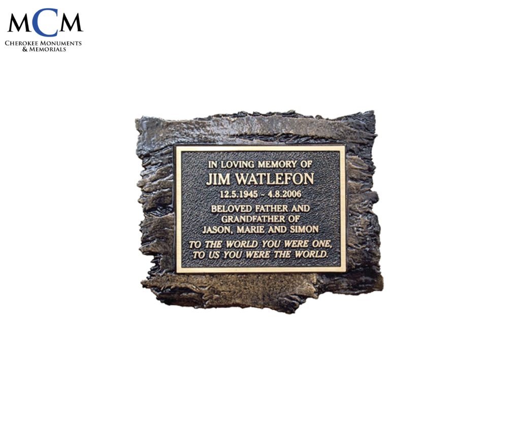 Bronze Garden Plaques Cherokee Monuments & Memorials