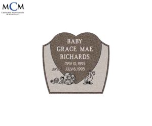 Child Granite Sandblasted Memorials